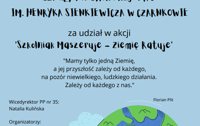 Zdjęcie do "Szkolniak Maszeruje - Ziemię Ratuje"