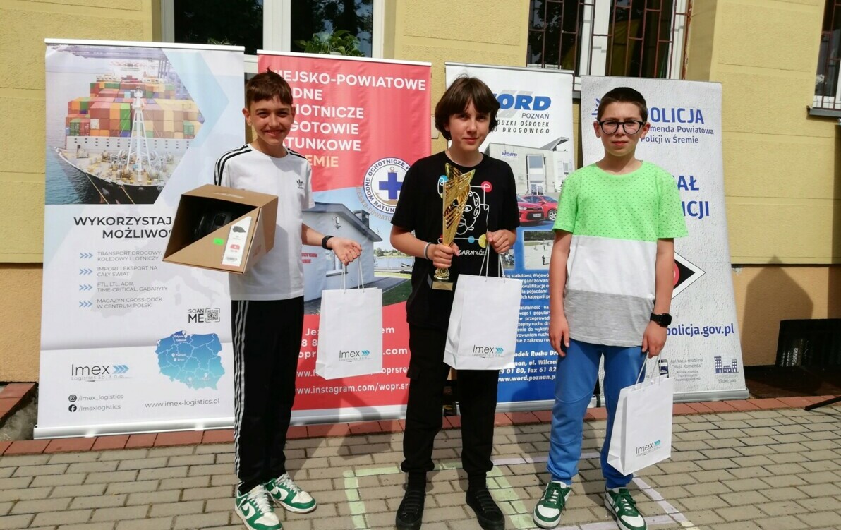 Zdjęcie do Sukces w Wojew&oacute;dzkim Finale Turnieju Bezpieczeństwa w Ruchu Drogowym w Śremie