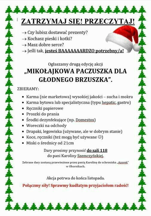 Zdjęcie do "MIKOŁAJKOWA PACZUSZKA DLA GŁODNEGO BRZUSZKA"