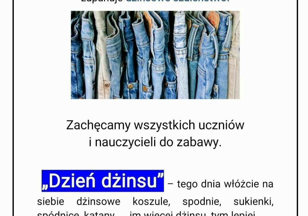 Zdjęcie do "Dzień dżinsu"