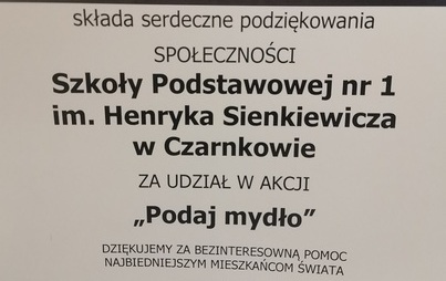 Zdjęcie do PODAJ MYDŁO &ndash; akcja humanitarna